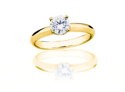 Diamantový prsten model VVDiamonds 43 - 18k žluté zlato