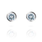 Diamantové náušnice model VVDiamonds 13 - 14k bílé zlato