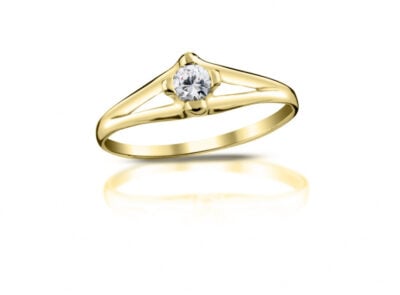 Diamantový prsten model VVDiamonds 37 - 18k žluté zlato