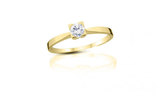 Diamantový prsten model VVDiamonds 7 - 18k žluté zlato