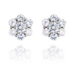 Diamantové náušnice model VVDiamonds 6 - 14k bílé zlato