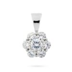 Diamantový přívěsek model VVDiamonds 8 - 14k bílé zlato