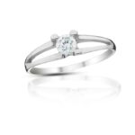 Diamantový prsten model VVDiamonds 19 - 14k bílé zlato