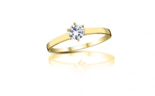 Diamantový prsten model VVDiamonds L29 - 14k bílé zlato
