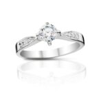 Diamantový prsten model VVDiamonds 32 - 14k bílé zlato