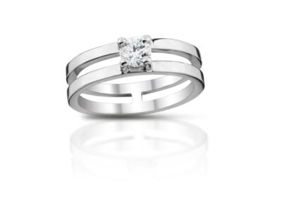 Diamantový prsten model VVDiamonds 25 - 14k bílé zlato