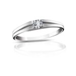 Diamantový prsten model VVDiamonds 10 - 14k bílé zlato