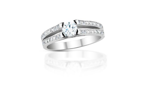 Diamantový prsten model VVDIamonds 28 - 14k bílé zlato