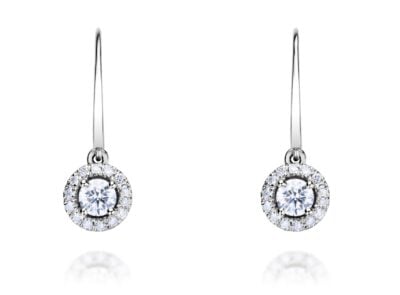 Diamantové náušnice model VVDiamonds 16 - 14k bílé zlato