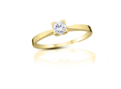 Diamantový prsten model VVDiamonds 7 - 18k žluté zlato