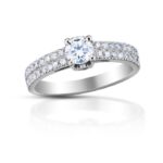 Diamantový prsten model VVDiamonds 51 - 14k bílé zlato