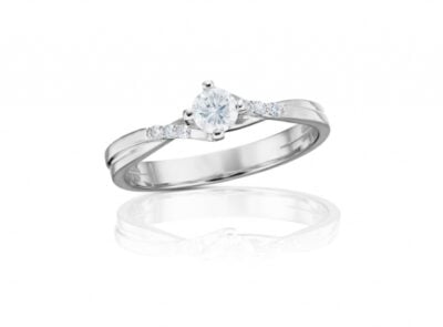 Diamantový prsten model VVDiamonds 57 - 14k bílé zlato