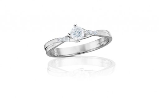 Diamantový prsten model VVDiamonds 57 - 14k bílé zlato