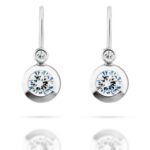 Diamantové náušnice model VVDiamonds 3 - 14k bílé zlato