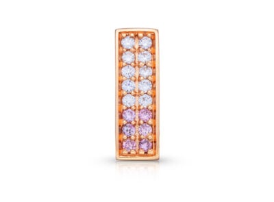zlatý přívěsek s růžovými diamanty ARG 0.07ct