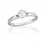 Diamantový prsten model VVDiamonds 59 - 14k bílé zlato