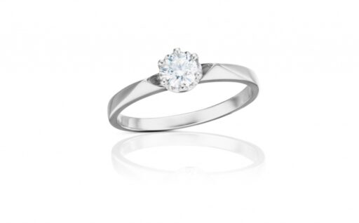 Diamantový prsten model VVDiamonds 59 - 14k bílé zlato