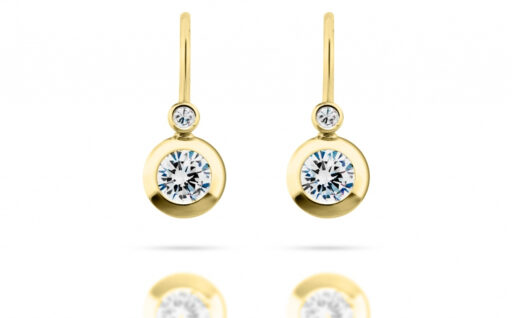 Diamantové náušnice model VVDiamonds 3 - 18k žluté zlato