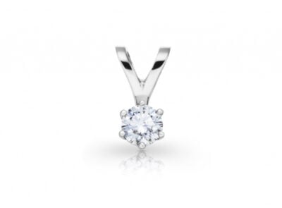 Diamantový přívěsek model VVDiamonds 28 - 14k bílé zlato