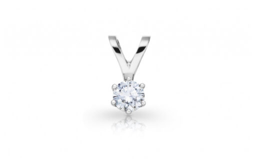 Diamantový přívěsek model VVDiamonds 28 - 14k bílé zlato