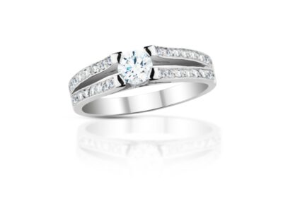 Diamantový prsten model VVDIamonds 28 - 14k bílé zlato