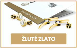 Dlaždice – briliantové náušnice – žluté zlato