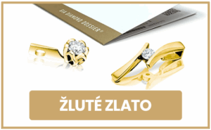 Dlaždice – briliantové přívěsky – žluté zlato