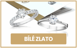 Dlaždice – briliantové prsteny – bílé zlato
