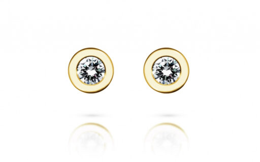 Diamantové náušnice model VVDiamonds 2 - 18k žlutého zlato