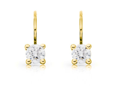 Diamantové náušnice model VVDiamonds 20 - 18k žluté zlato