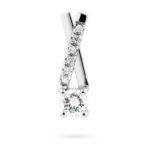 Diamantový přívěsek model VVDiamonds 6 - 14k bílé zlato