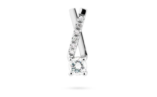 Diamantový přívěsek model VVDiamonds 6 - 14k bílé zlato