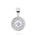 Diamantový přívěsek model VVDiamonds 7 - 14k bílé zlato