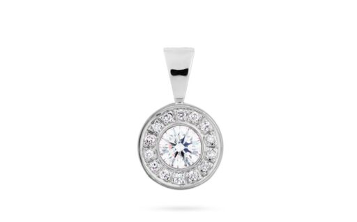 Diamantový přívěsek model VVDiamonds 7 - 14k bílé zlato