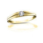 Diamantový prsten model VVDiamonds 10 - 18k žluté zlato