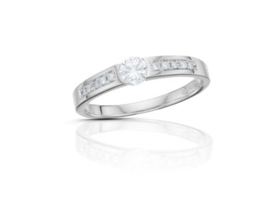Diamantový prsten model VVDiamonds 67 - 14k bílé zlato