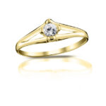Diamantový prsten model VVDiamonds 37 - 18k žluté zlato