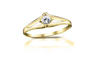 Diamantový prsten model VVDiamonds 37 - 18k žluté zlato