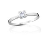 Diamantový prsten model VVDiamonds 7 - 14k bílé zlato