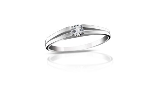 Diamantový prsten model VVDiamonds 10 - 14k bílé zlato