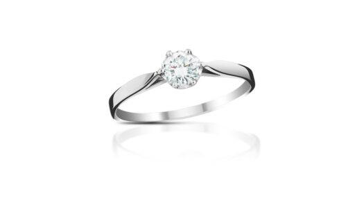 Diamantový prsten model VVDiamods 9 - 14k bílé zlato