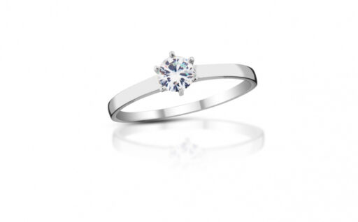 Diamantový prsten model VVDiamonds L29 - 14k bílé zlato