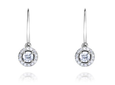 Diamantové náušnice model VVDiamonds 16 - 14k bílé zlato