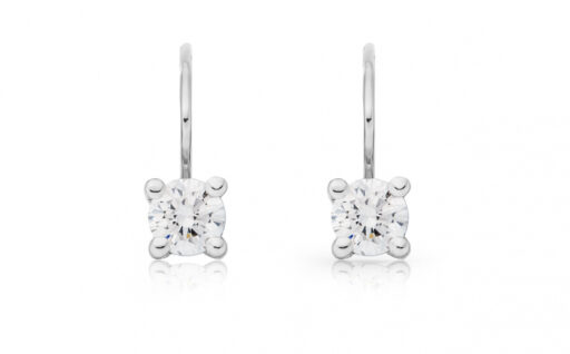 Diamantové náušnice model VVDiamonds 20 - 14k bílé zlato