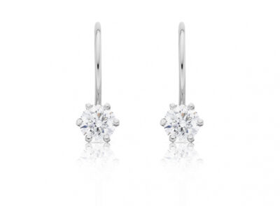 Diamantové náušnice model VVDiamonds 19 - 14k bílé zlato