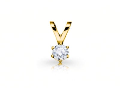 Diamantový přívěsek model VVDiamonds 28 - 14k žluté zlato