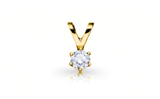 Diamantový přívěsek model VVDiamonds 28 - 14k žluté zlato