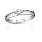 Diamantový prsten model VVDiamonds 39 - 14k bílé zlato