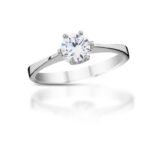 Diamantový prsten model VVDiamonds 42 - 14k bílé zlato