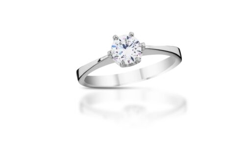 Diamantový prsten model VVDiamonds 42 - 14k bílé zlato